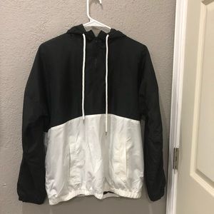 Rue 21 Reckless black and white windbreaker